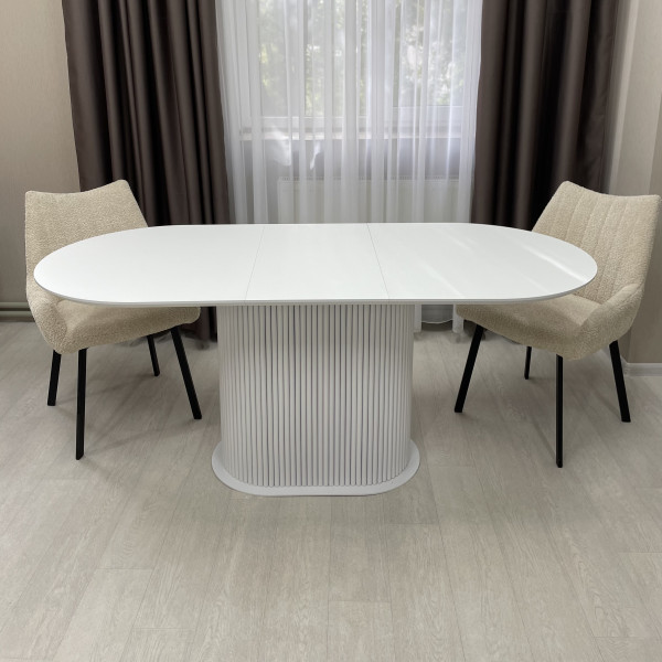 Oval folding dining table B-WOOD made of HPL